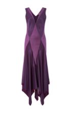 Zac Posen Silk Charmeuse Bias Cut Dress