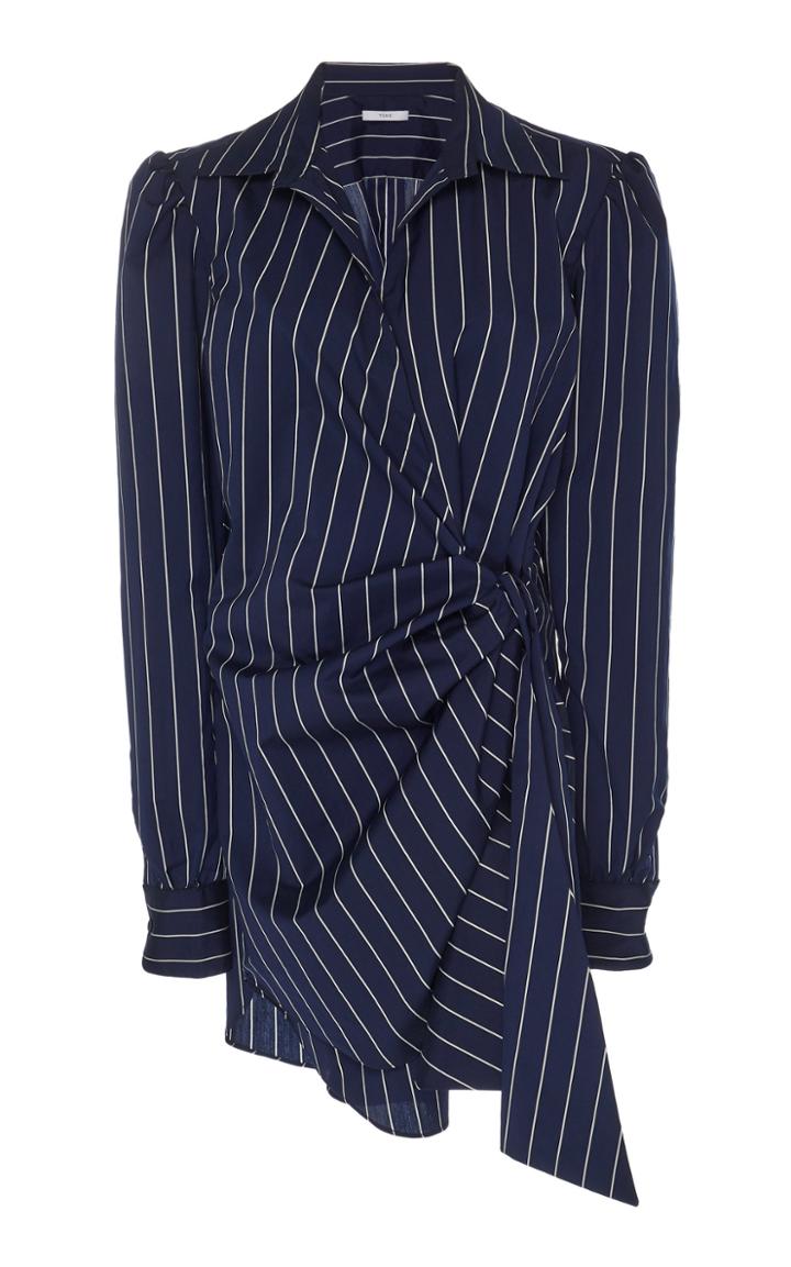 Tome Wrap Crepe Shirtdress