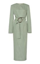 Matriel Fitted Dress With Cutout Belt