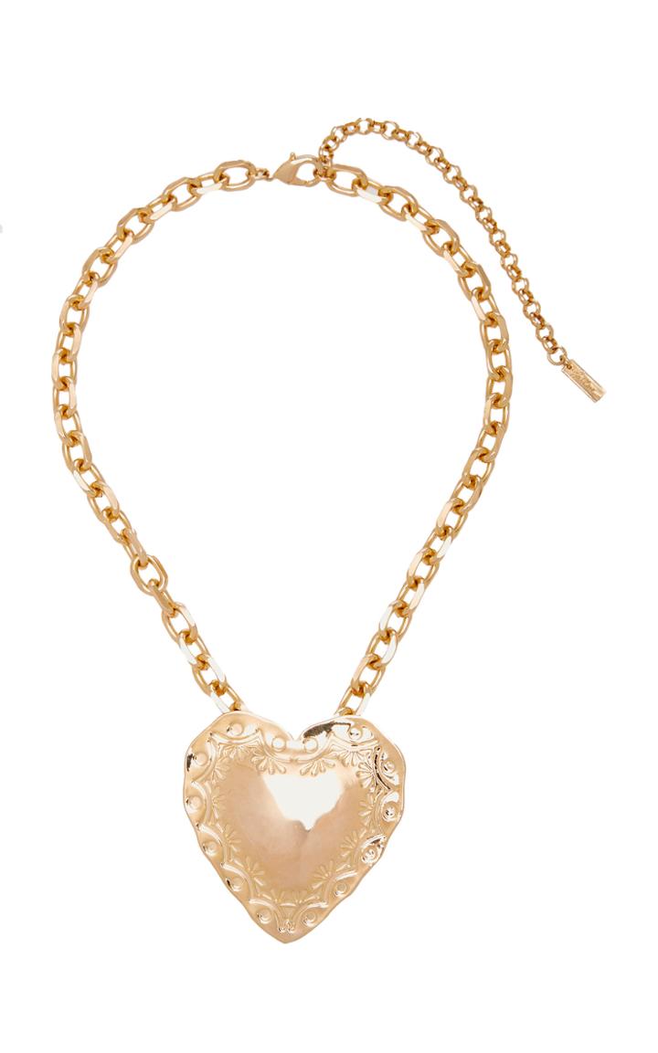 Fallon Gold-plated Heart Necklace