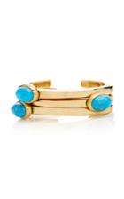 Moda Operandi Lisa Eisner Kingman Turquoise Side Bangle Set