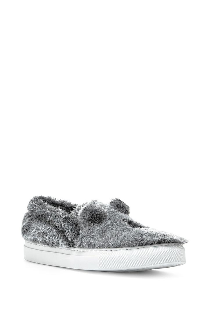 Joshua Sanders Grey Pelushe Sneakers