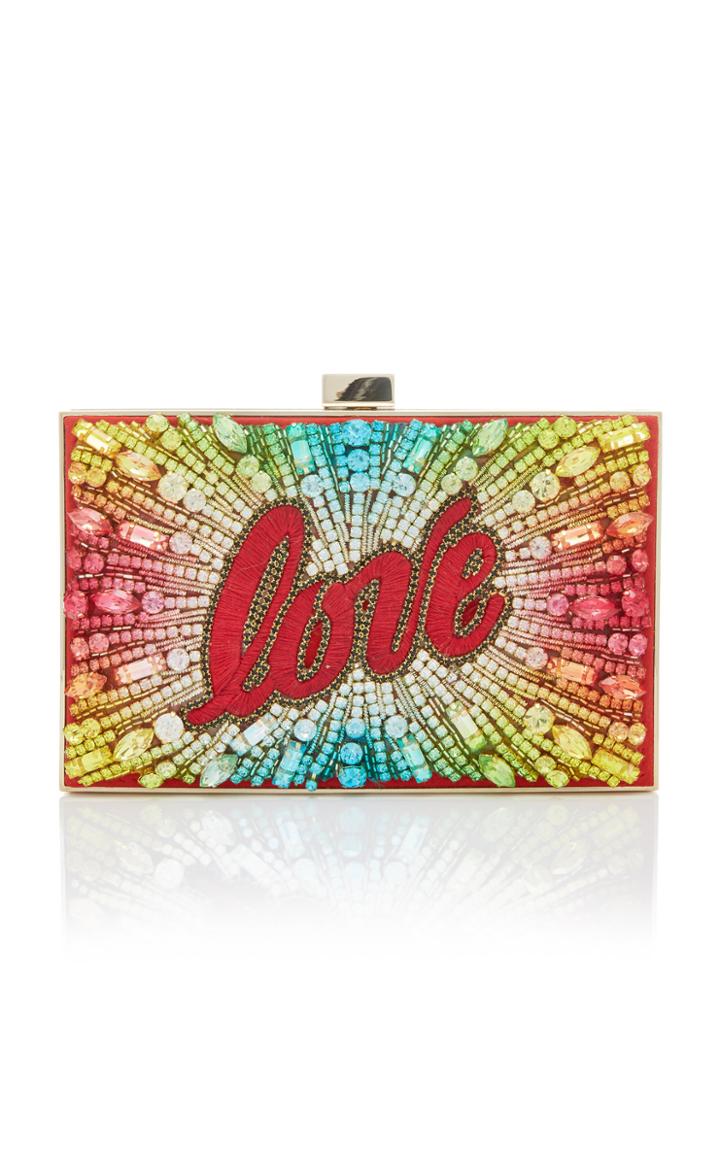 Gedebe Boxy Love Rainbow Clutch