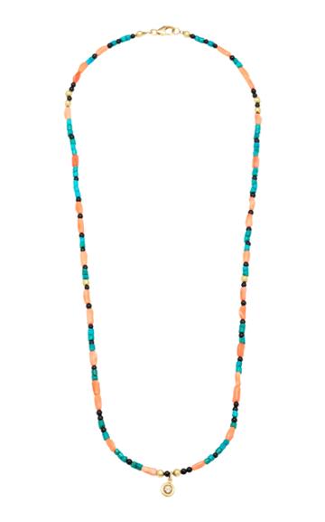 Aron & Hirsch Surma 18k Gold Agate And Diamond Necklace
