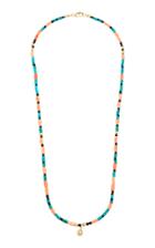 Aron & Hirsch Surma 18k Gold Agate And Diamond Necklace