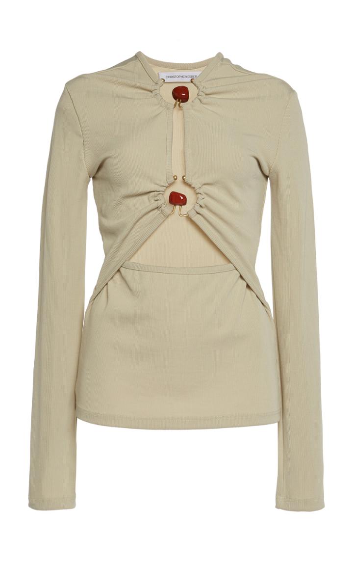 Moda Operandi Christopher Esber Long Sleeve Orbit Top