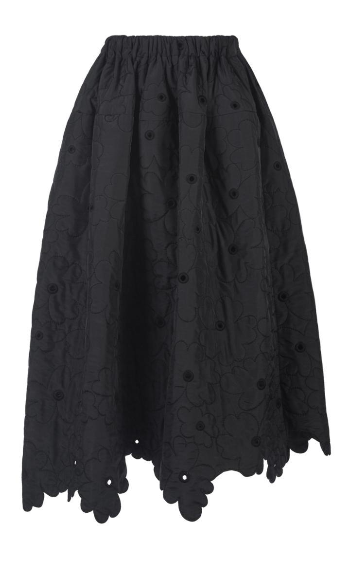 Simone Rocha Padded Flower Asymmetric Skirt