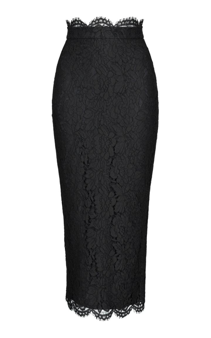 Rasario High Waist Lace Pencil Skirt