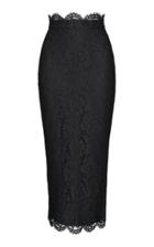 Rasario High Waist Lace Pencil Skirt