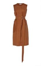 Partow Plumeria Wool-silk Shift Dress