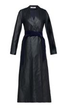 Boontheshop Collection Belted Leather Coat Dress