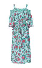 Tanya Taylor Mosaic Floral Amber Dress