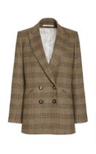 Moda Operandi Veronica Beard Oria Oversized Plaid Wool-blend Double-breasted Blazer