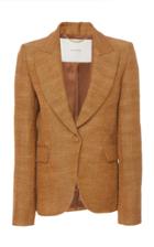 Adam Lippes Tailored Canvas Linen Blazer