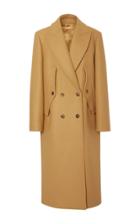 Michael Kors Collection Double Breasted Wool Melton Coat