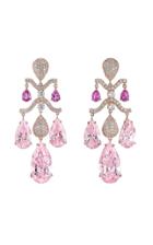 Moda Operandi Anabela Chan 18k Rose Gold Pink Sapphire Chandelier Earrings