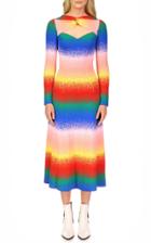 Moda Operandi Amur Vivian Twisted-neckline Knit Midi Dress