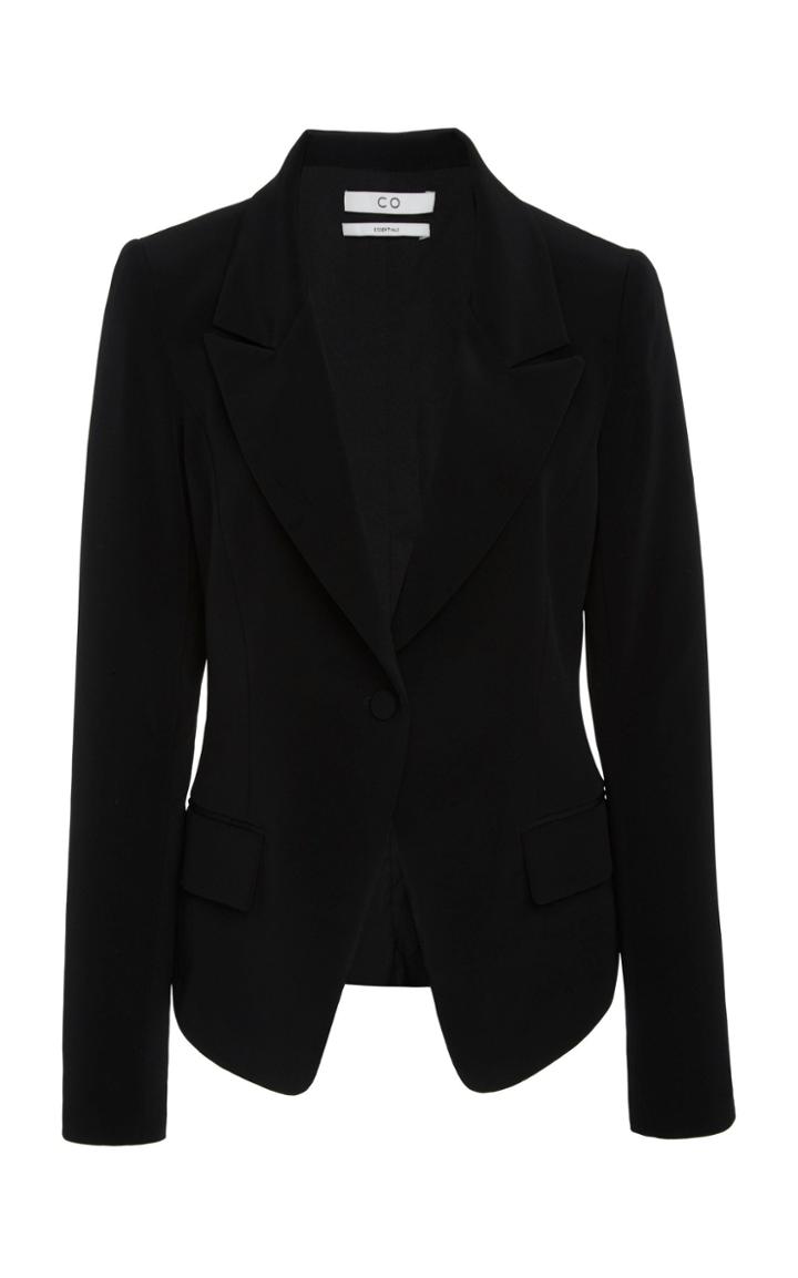 Co Peaked Lapel Stretch Crepe Blazer