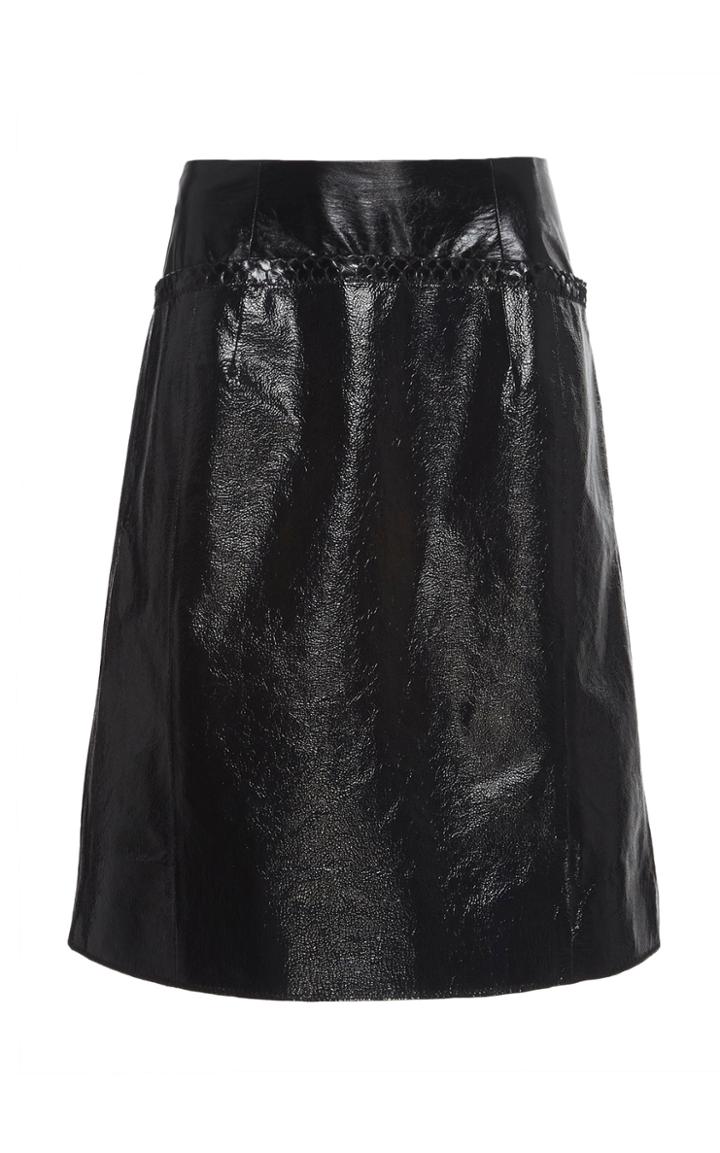 Olivier Theyskens Nance Straight Leather Skirt