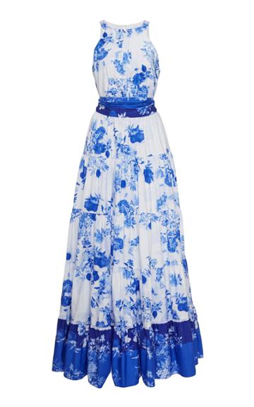 Cara Cara Siasconset Toile-print Cotton-poplin Maxi Dress