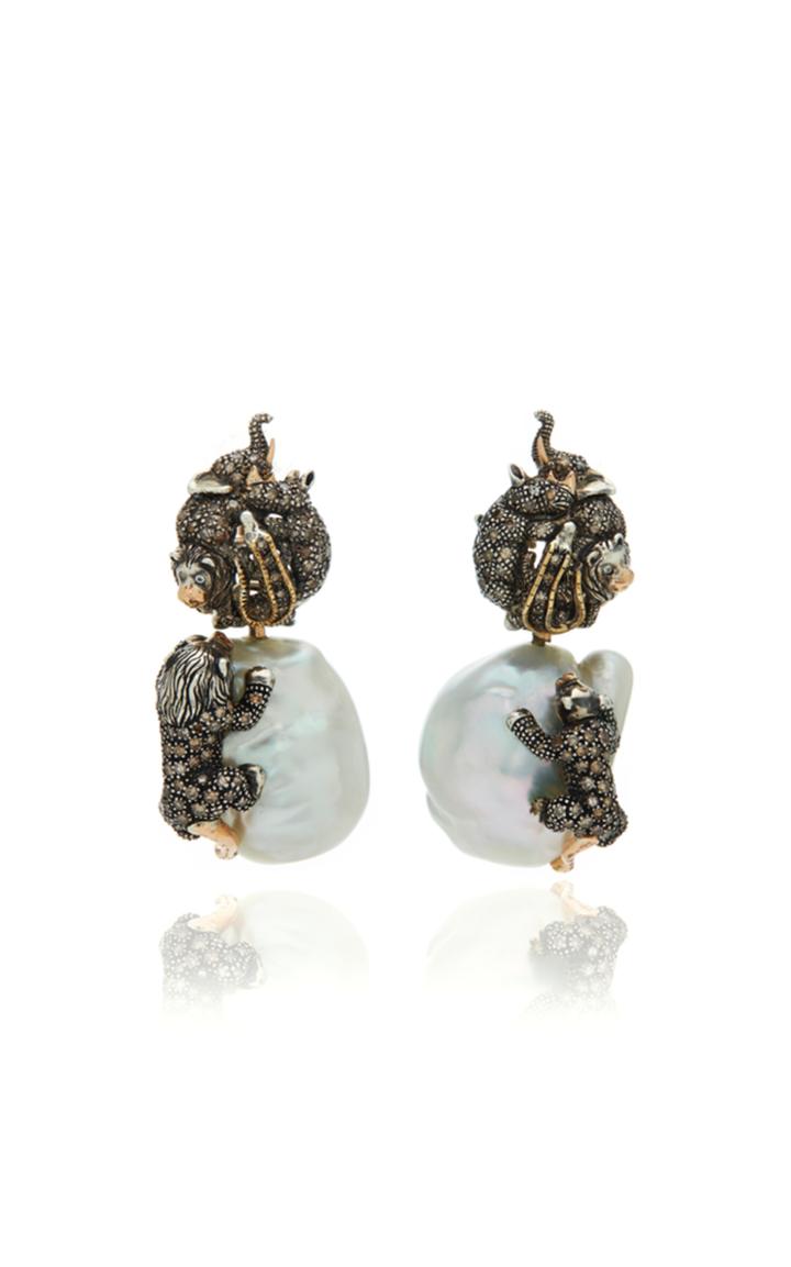 Bibi Van Der Velden Baroque Pearl Earrings