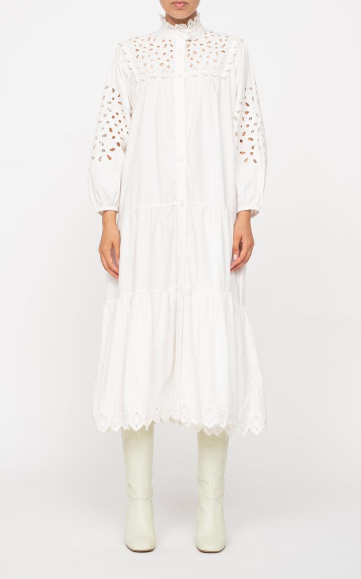 Moda Operandi Sea Hazel Broderie-trim Cotton Dress