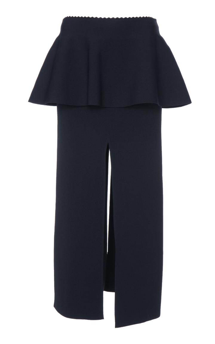 Proenza Schouler Knit Ruffle Pencil Skirt