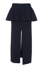 Proenza Schouler Knit Ruffle Pencil Skirt