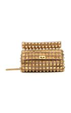 Moda Operandi Valentino Valentino Garavani Roman Stud Medium Metallic Shoulder Bag