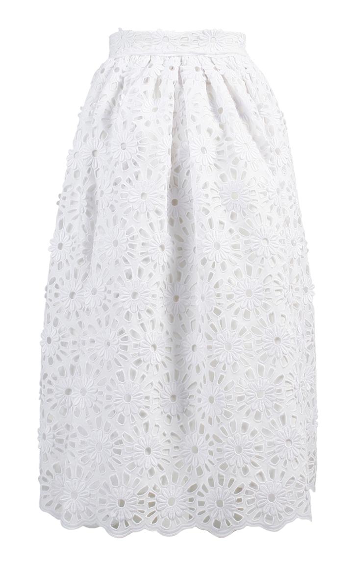 Anouki Flower Lace Midi Skirt