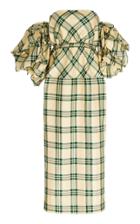 Moda Operandi Rosie Assoulin Puffed Sleeve Silk-blend Dress Size: 0