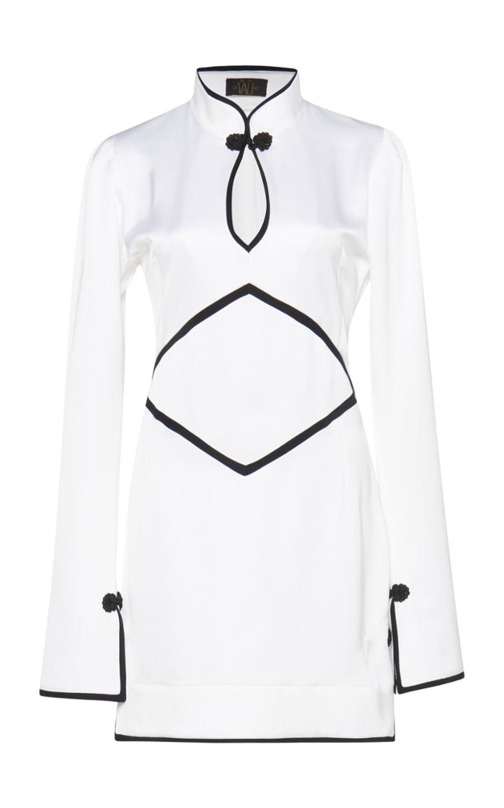 De La Vali Electra White Satin Dress