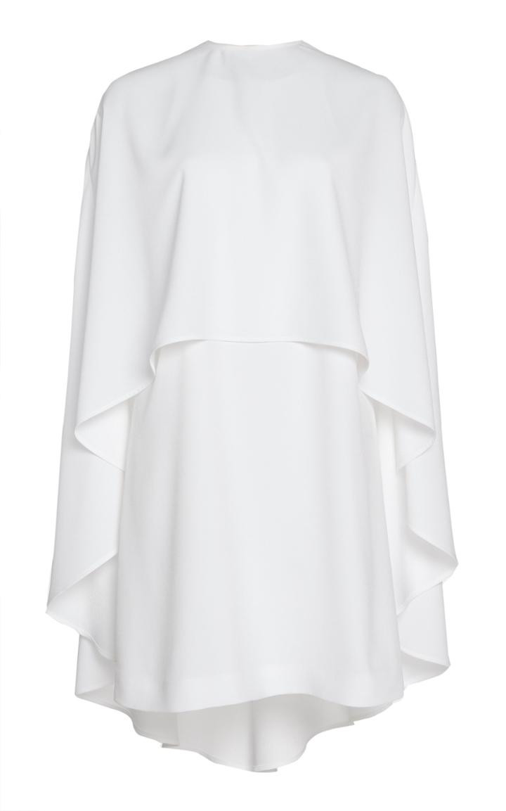 Sara Battaglia Mini Dress And Flowing Cape Set