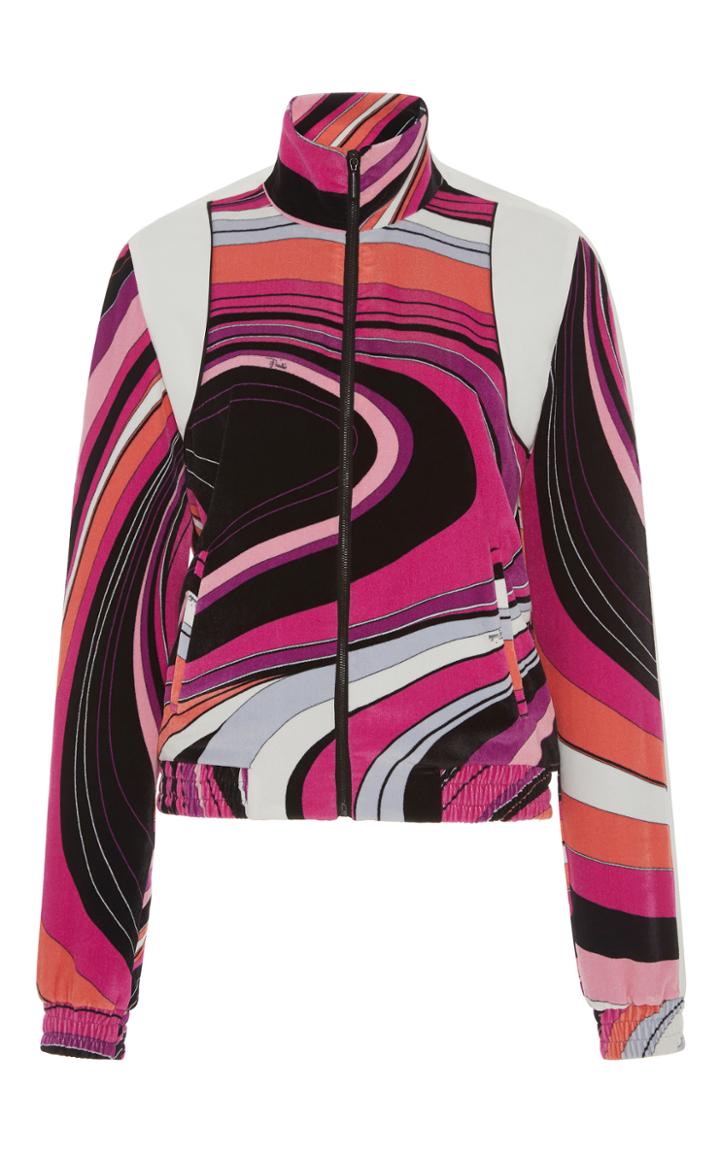 Emilio Pucci Printed Mock Neck Top