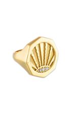 Pamela Zamore Ray 18k Yellow Gold Diamond Ring