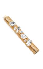 Alessandra Rich Gold And Crystal Bracelet