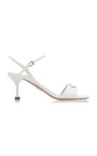 Moda Operandi Prada Patent Leather Logo Sandals Size: 35