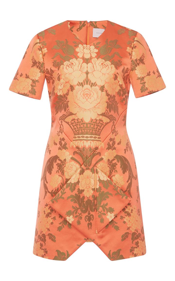 Christopher Kane Silk Mini Velcro Dress
