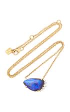 Kathryn Elyse 14k Yellow Gold Opal And Diamond Necklace