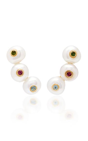 Victoria Sayeg Triple Nebula Earrings