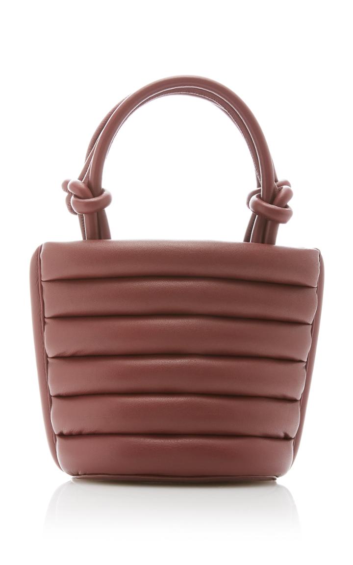Moda Operandi Staud Louie Striped Leather Top Handle Bag