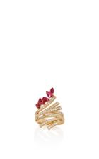 Hueb Mirage Ring With Rubies