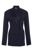 Versace Double Breasted Cady Blazer