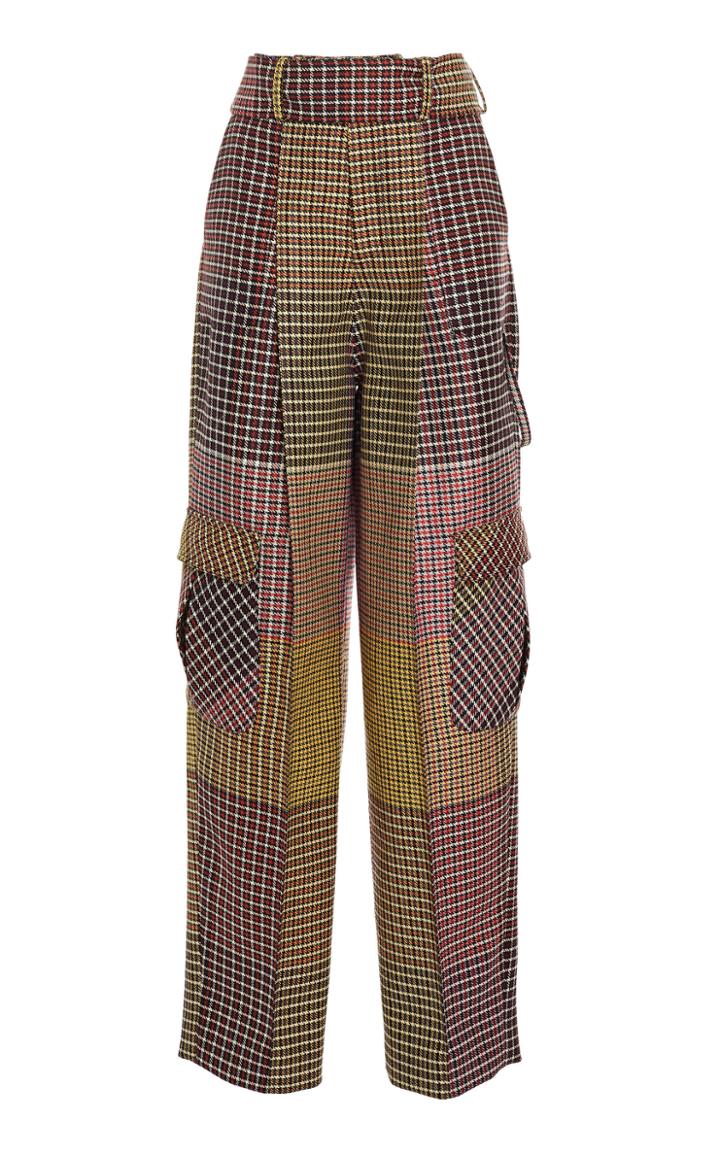 Rosie Assoulin Belted Cargo Wool Pant