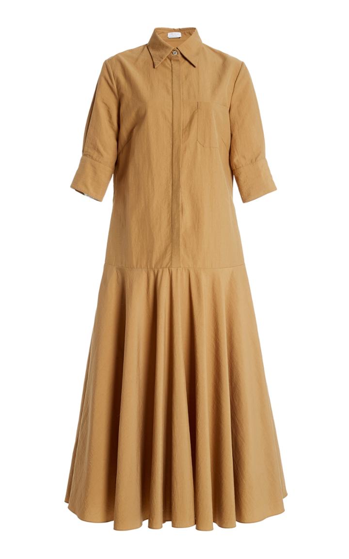Moda Operandi Deveaux Gemma Nylon Midi Shirt Dress