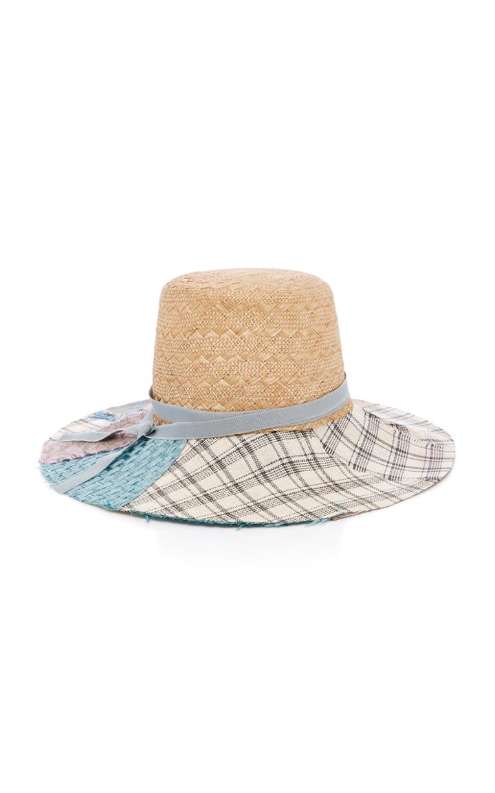 Albertus Swanepoel Elsie Grosgrain-trimmed Straw Hat