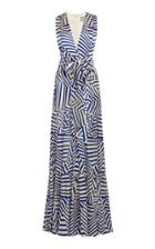 Silvia Tcherassi Polly Printed Stretch-silk Maxi Dress