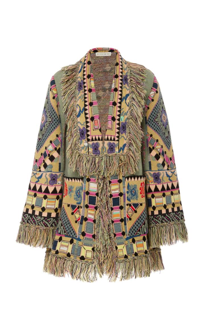 Etro Fringed Wool-blend Jacket