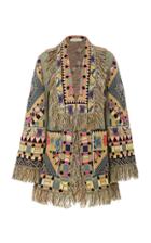 Etro Fringed Wool-blend Jacket
