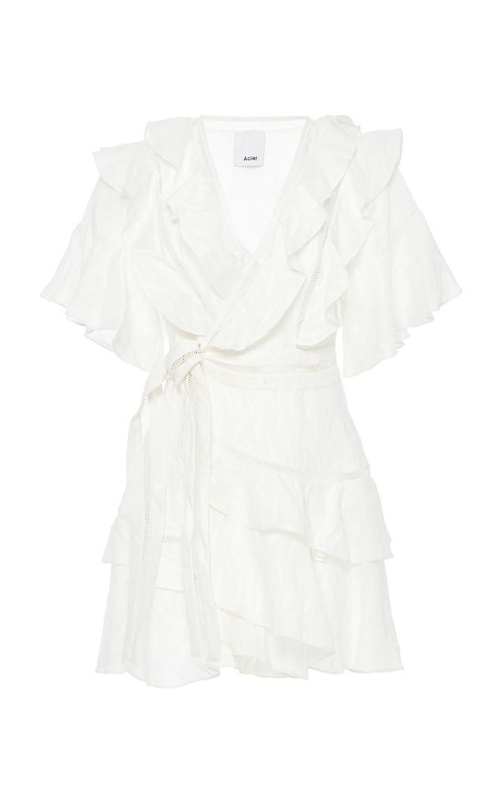 Acler Basque Ruffle Dress